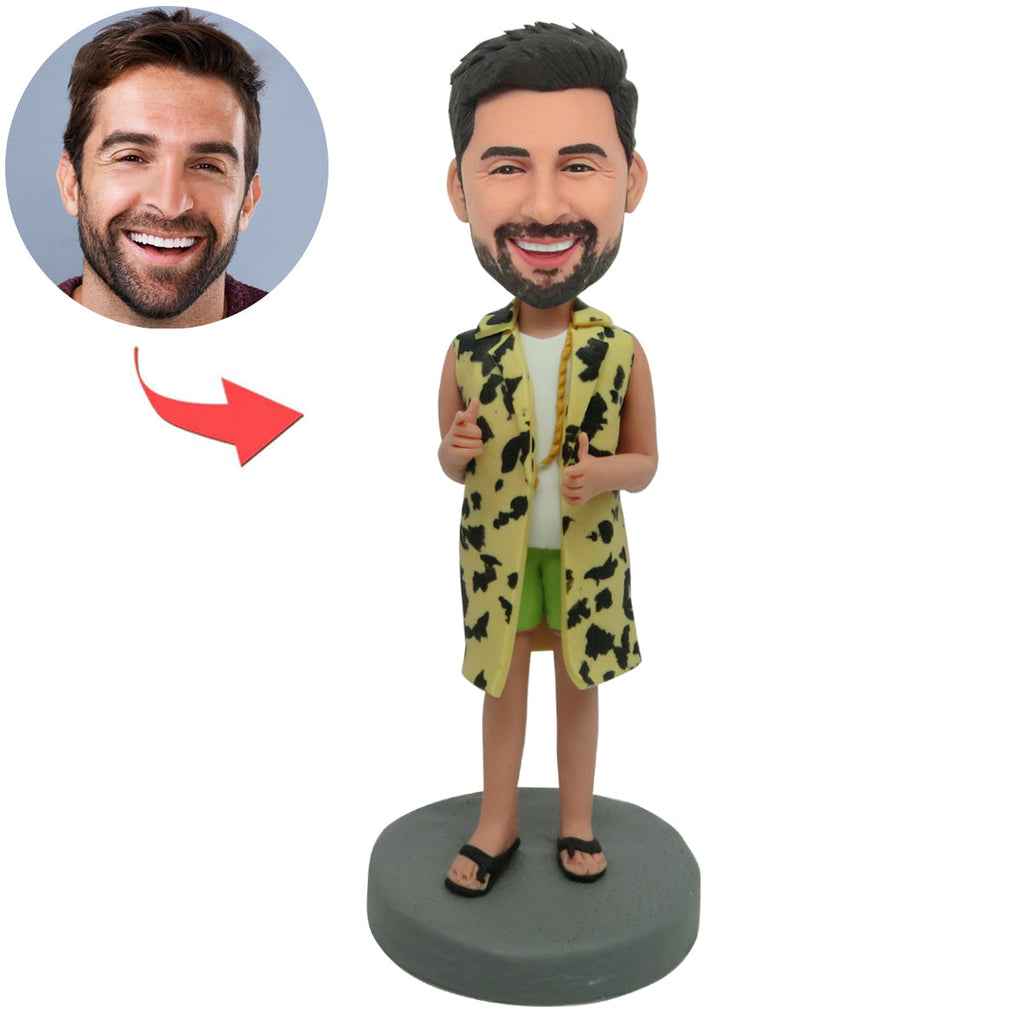 Bambola bobblehead personalizzata da uomo casual