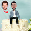 Bobblehead personalizzati da uomo casual, regalo per gli amici (base non inclusa)