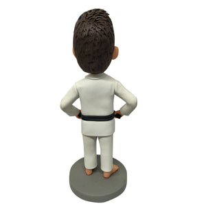 Bambola Bobblehead personalizzata con atleta di Taekwondo