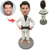 Bambola Bobblehead personalizzata con atleta di Taekwondo