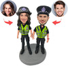Bobblehead personalizzato con coppia di poliziotti