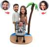 Bobblehead personalizzato per famiglie in vacanza
