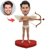 Bobblehead maschile personalizzato in stile Cupido - Idee regalo per San Valentino