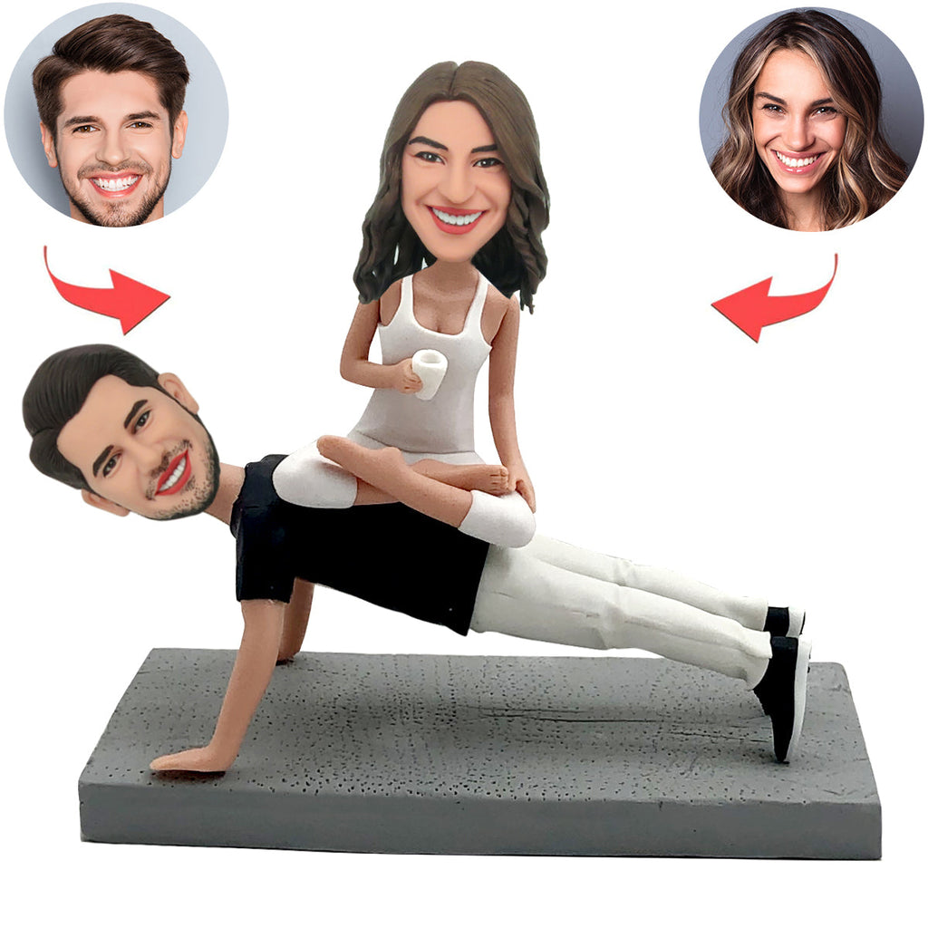 Idee regalo per San Valentino - Coppia yoga con bobblehead personalizzato