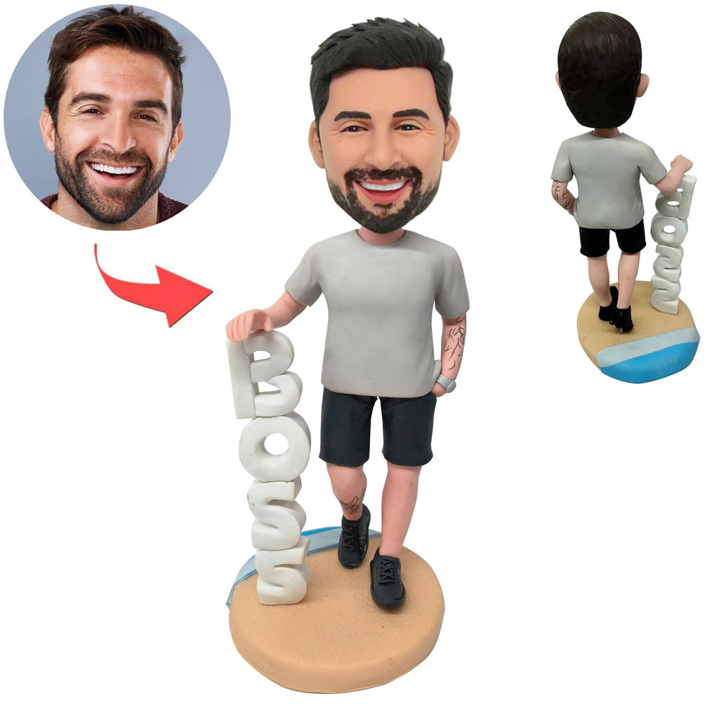 Bambola Bobblehead personalizzata BOSS MASCHIO