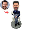 Bobblehead personalizzato di buon compleanno
