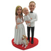 Bambola Bobblehead personalizzata Happy Family per matrimonio