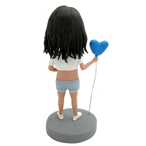 Bobblehead personalizzato con raffigurazione di mamma incinta