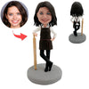 Bobblehead personalizzato Chef Mom con mattarello