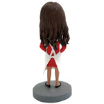 Bobblehead personalizzato con grembiule da super mamma
