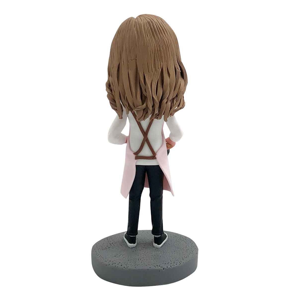 Bobblehead personalizzato raffigurante la mamma che cucina con la padella
