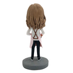 Bobblehead personalizzato raffigurante la mamma che cucina con la padella