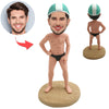 Bobblehead personalizzato da uomo che nuota