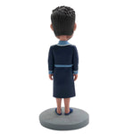 Bobblehead personalizzato con papà e accappatoio