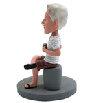 Bobblehead personalizzato con la scritta "MIGLIOR PAPÀ DI SEMPRE"