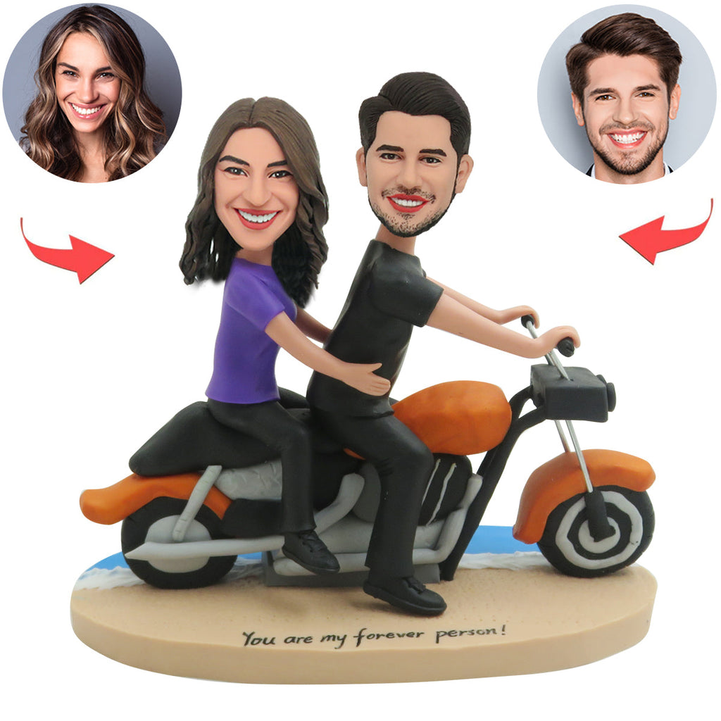 Bobblehead di coppia personalizzato con locomotiva