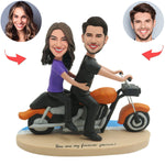 Bobblehead di coppia personalizzato con locomotiva