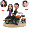 Bobblehead di coppia personalizzato con locomotiva