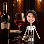 Apribottiglie Bobblehead personalizzato con faccia buffa femminile