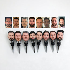 Tappi per bottiglie di vino personalizzati Bobblehead personalizzato