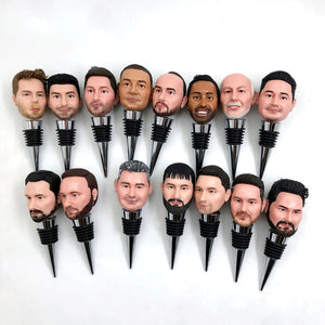 Tappi per bottiglie di vino personalizzati Bobblehead personalizzato