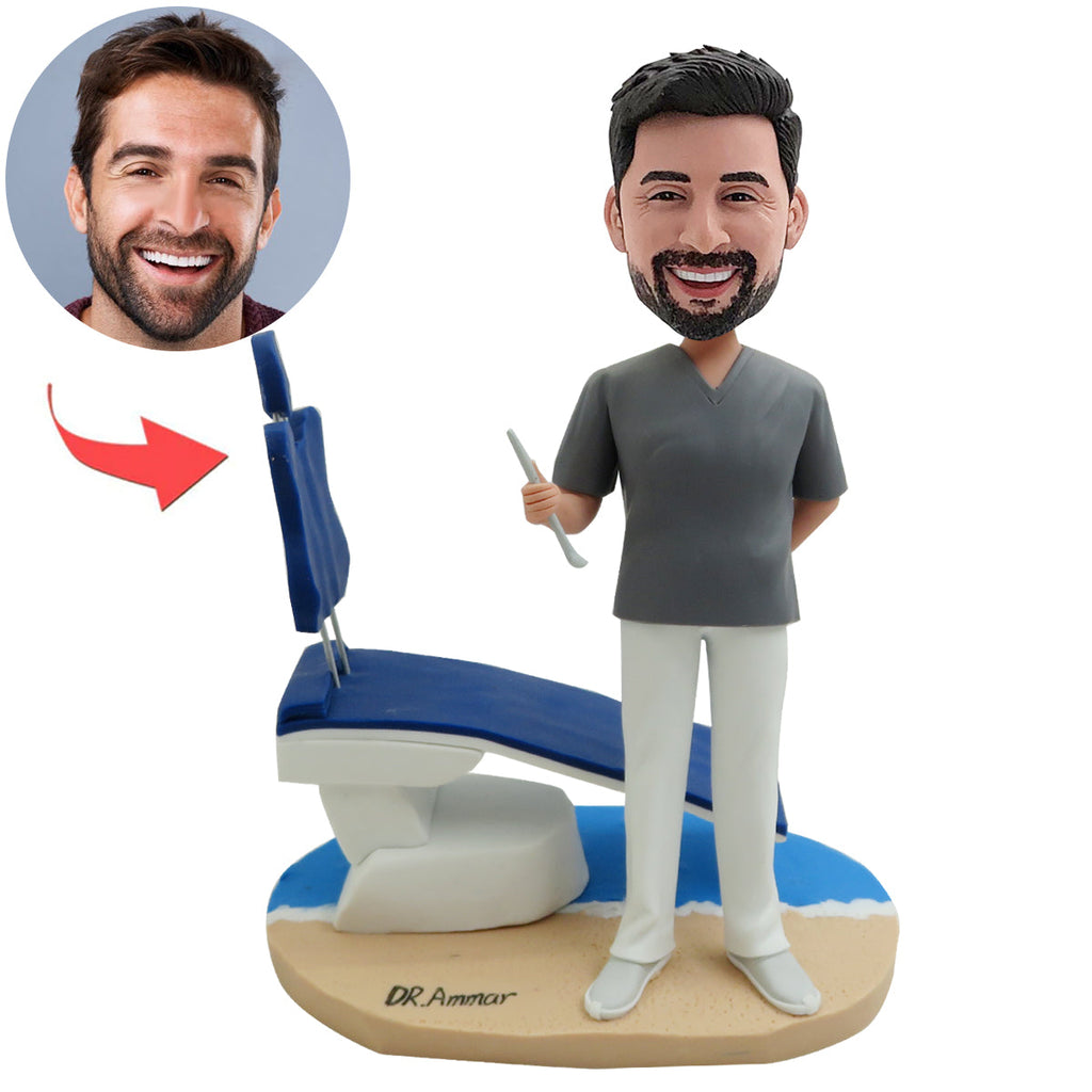 Bobblehead dentista personalizzato, regalo personalizzato
