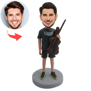 Bobblehead personalizzato per gli amanti della musica con violino