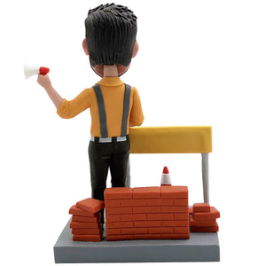 Bobblehead personalizzato di operaio edile
