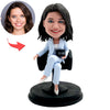 Bobblehead personalizzato con BOSS femminile - REGALO PER LA FESTA DEL BOSS