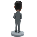 Bobblehead personalizzato con supporto per biglietto da visita