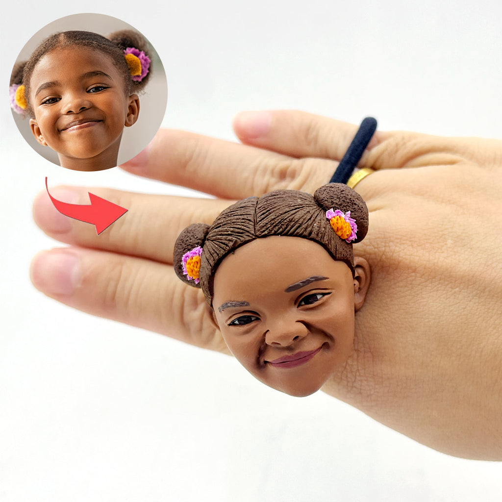 Corda per capelli con bobblehead personalizzata per bambina
