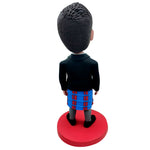 Bobblehead personalizzato con motivo kilt e tartan