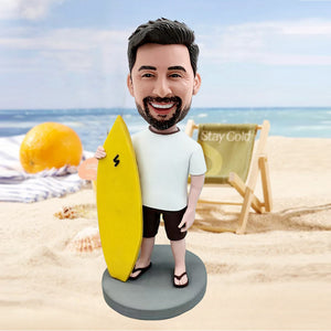 Bobblehead personalizzato con tavola da surf