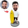 Bobblehead personalizzato con tavola da surf