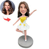 Bobblehead personalizzato con posa allegra
