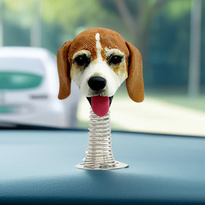 Cruscotto per auto personalizzato con cane bobblehead
