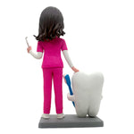 Statuetta personalizzata del dentista con dente