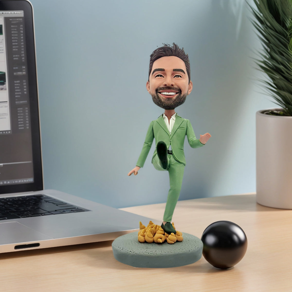 Bobblehead divertente personalizzato con espressioni uniche