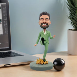 Bobblehead divertente personalizzato con espressioni uniche
