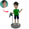 Bobblehead con gesto di vittoria e trapano