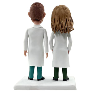 Bobblehead personalizzato per coppia di super dottori