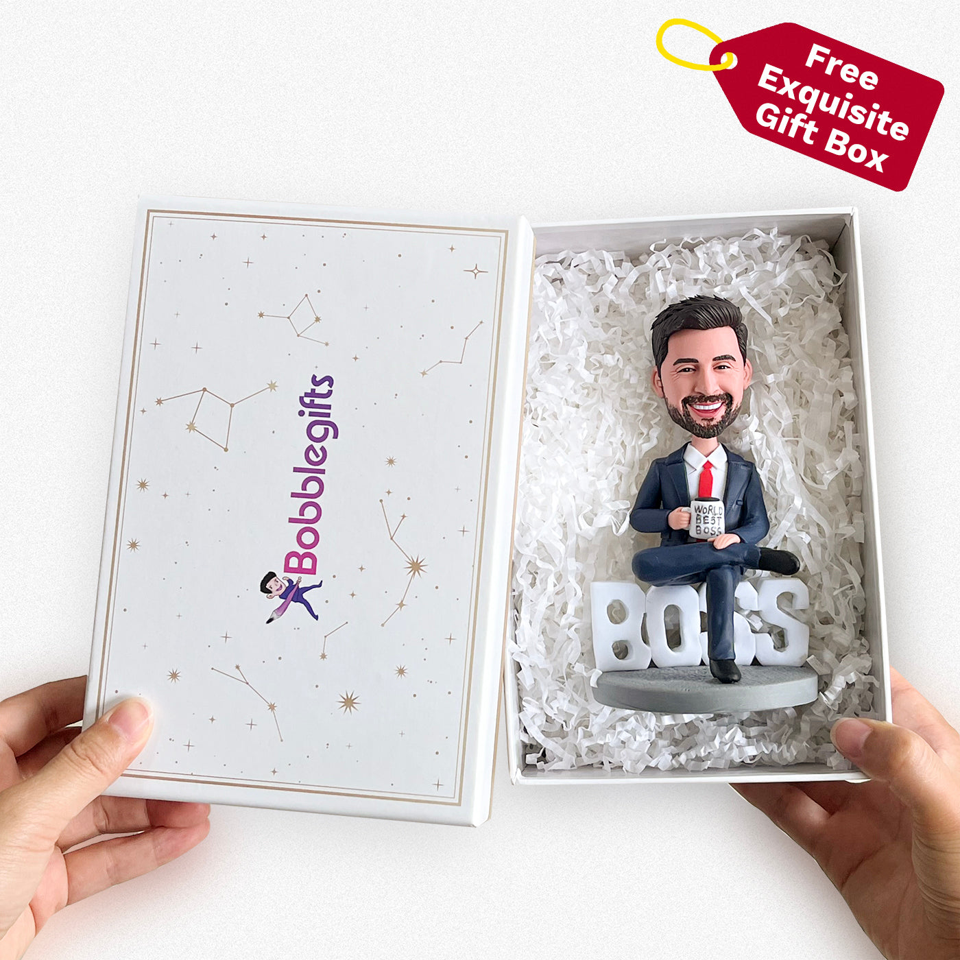 Calamite da frigorifero personalizzate con faccine divertenti e bobblehead