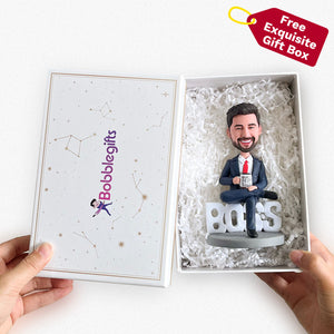 Calamite da frigorifero personalizzate con faccine divertenti e bobblehead