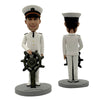 Bambola Bobblehead personalizzata con timone e capitano