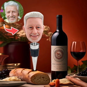 Tappi per bottiglie di vino personalizzati con bobblehead