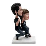 Bobblehead personalizzato padre e figlio per i regali della festa del papà