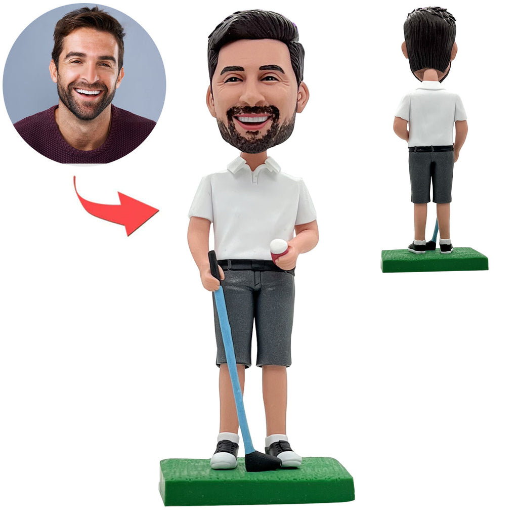 Abbigliamento sportivo da uomo d'affari da golf personalizzato Bobblehead