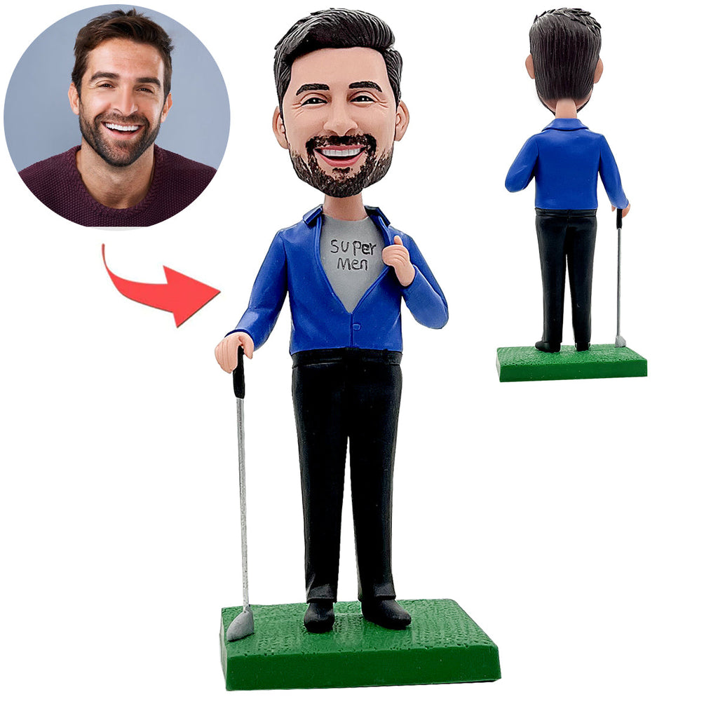 Bobblehead personalizzato con personaggio da golfista