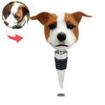 Tappi per bottiglie di vino con testa di animale domestico personalizzati