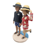 Bambola Bobblehead di coppia in vacanza